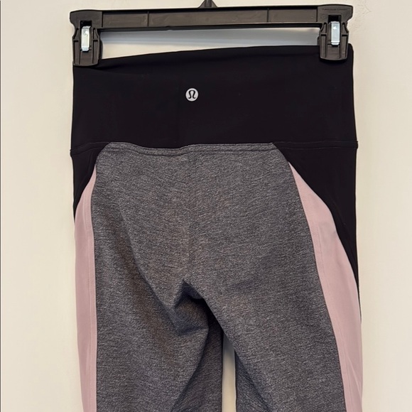 Lululemon Get Going Train Tight *28" Heathered Black / Black / Smoky Blush - Picture 9 of 10